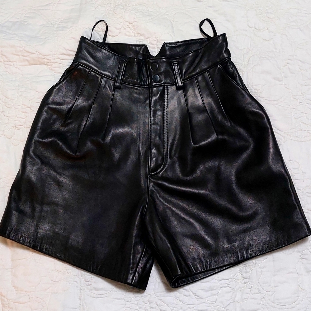 Genuine Leather Shorts